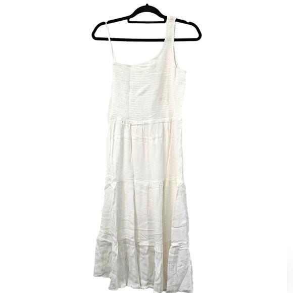 Becca by Rebecca Virtue Ponza Smocked One Shoulder Dress Size M - Picture 7 of 8